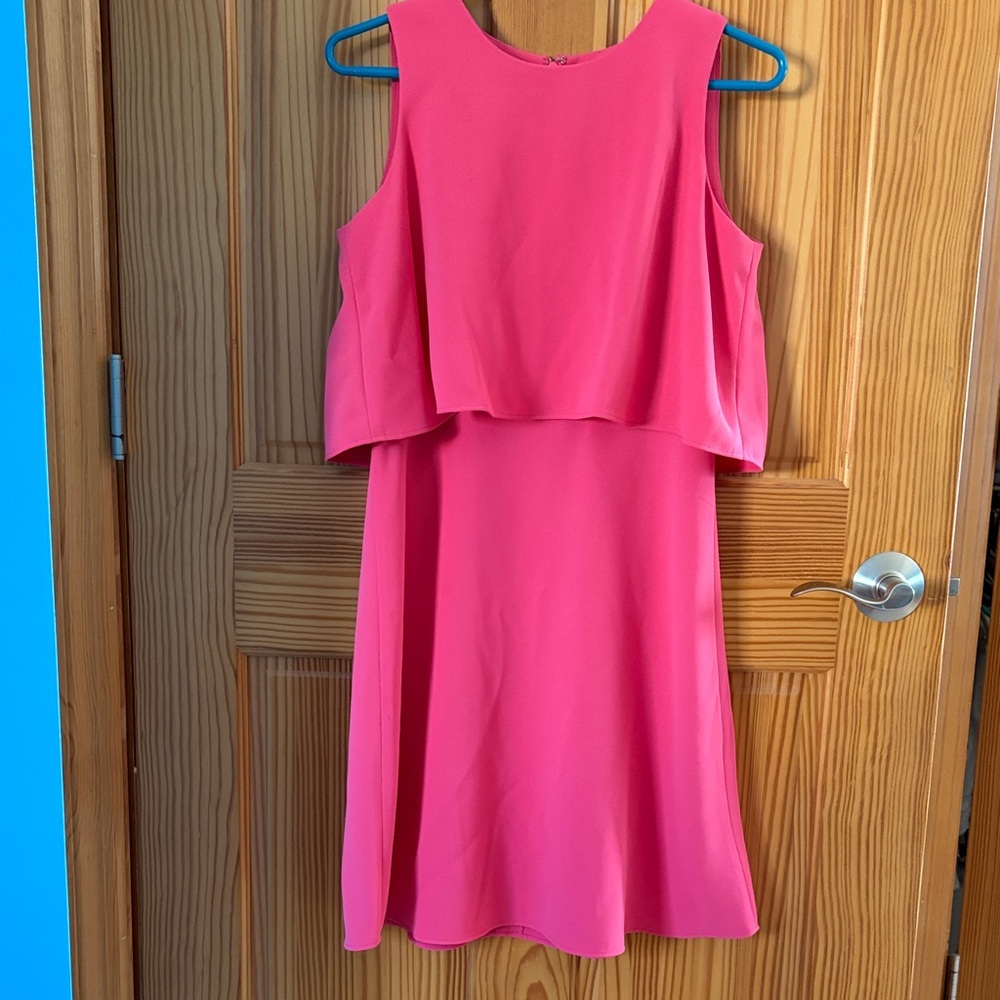 Calvin Klein Vibrant Pink Midi Dress